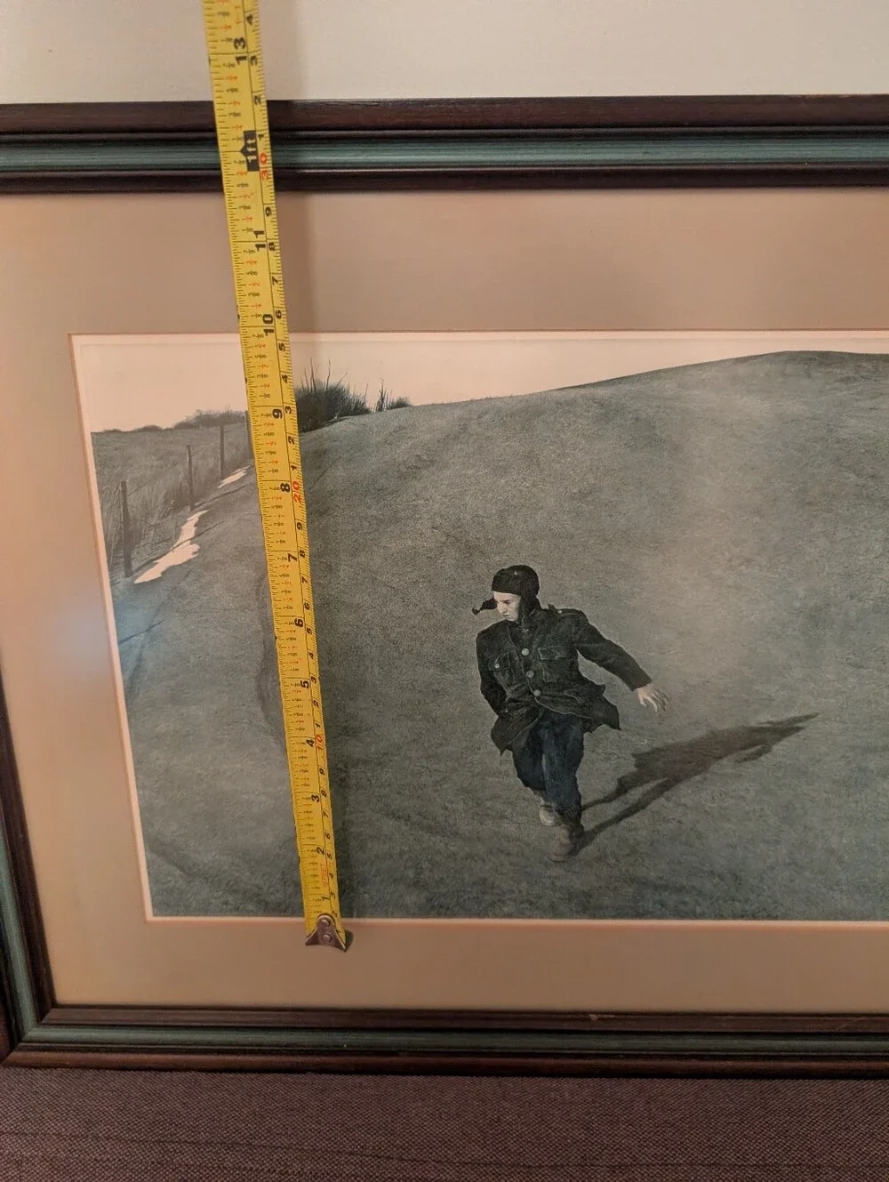 Andrew Wyeth framed print. Andrew Wyeth: Winter 20x15 Framed Art Print